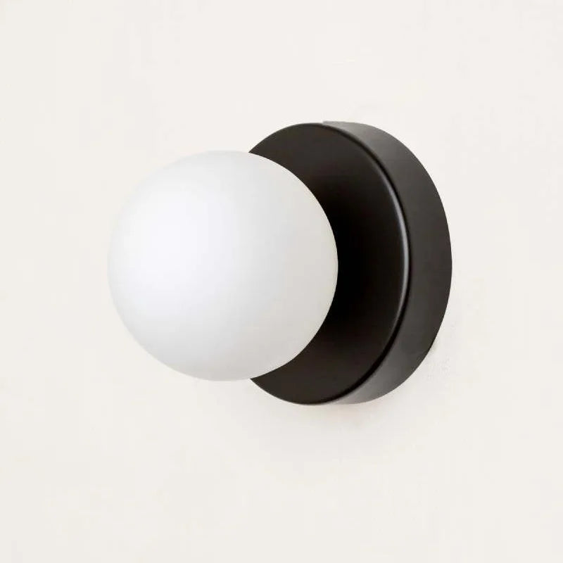 Mini Glass Globe Wall Sconce