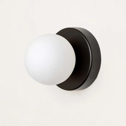 Mini Glass Globe Wall Sconce