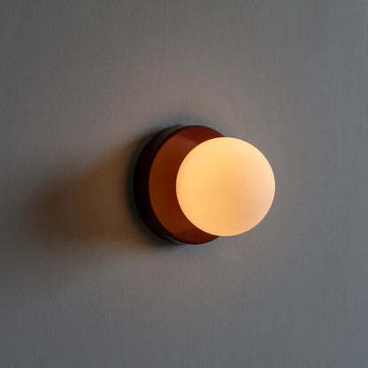 Mini Glass Globe Wall Sconce