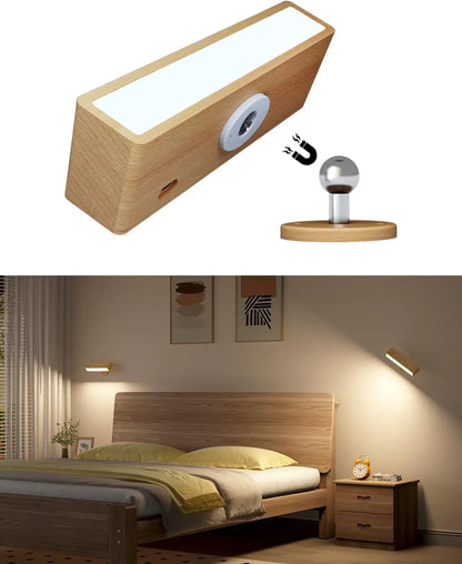 Cordless Wood Wall Sconce