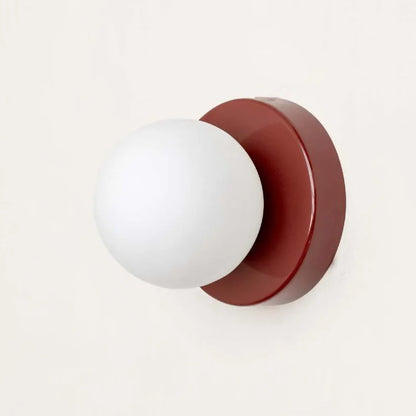 Mini Glass Globe Wall Sconce