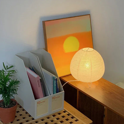Japanese Rice Paper Lantern Table Lamp