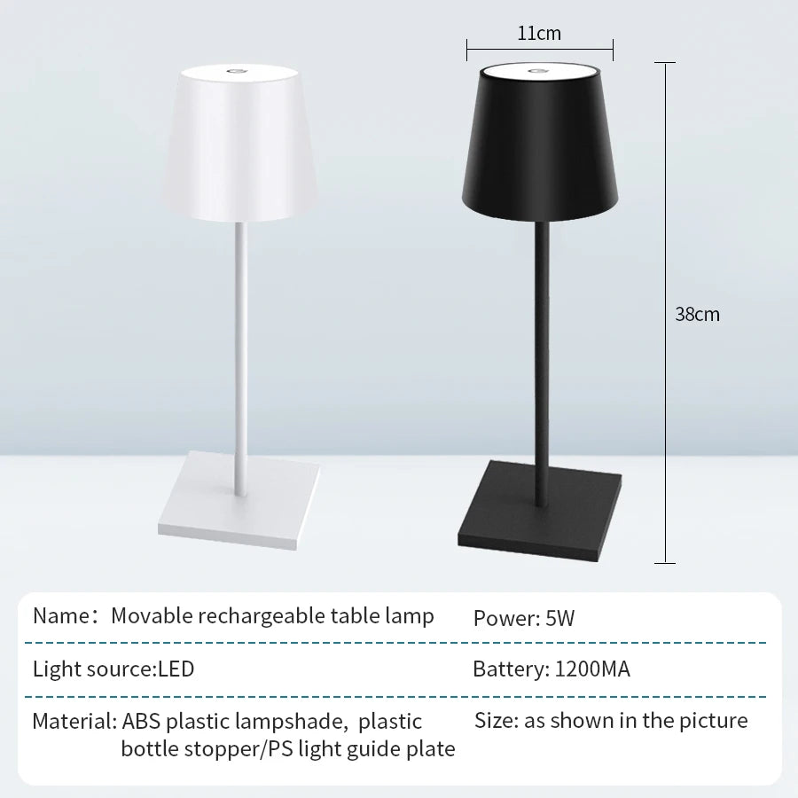 Cordless Rechargeable Table Lamp