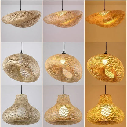 Woven Rattan Pendant Light