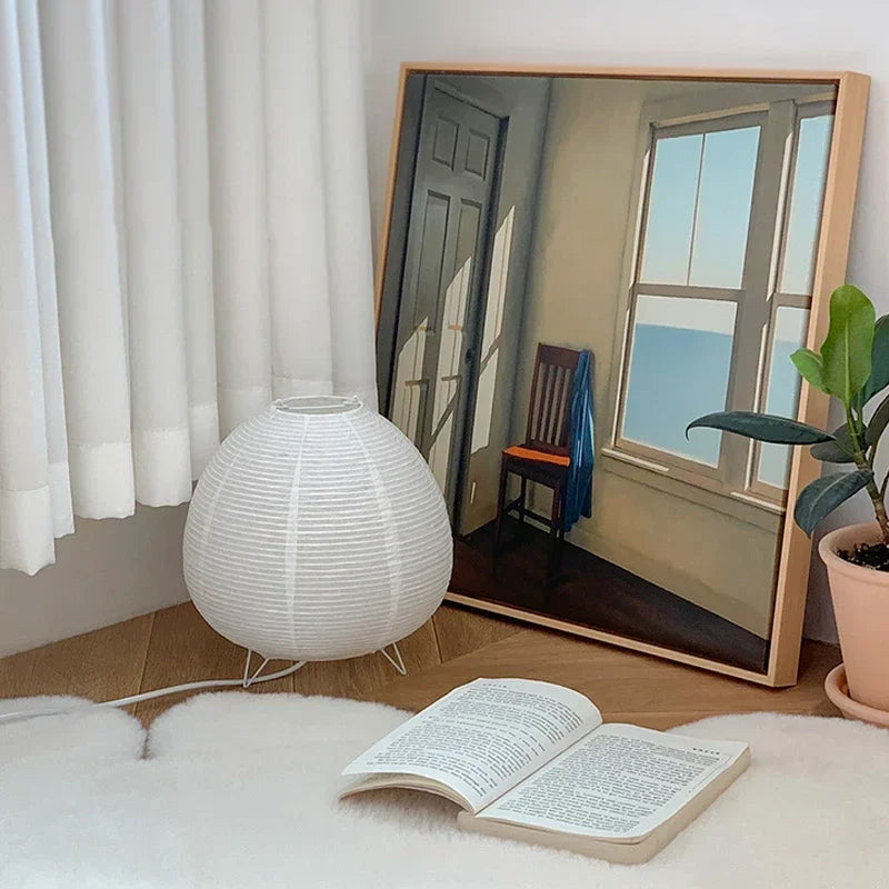 Japanese Rice Paper Lantern Table Lamp