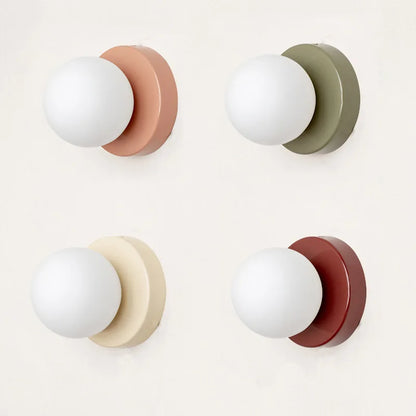 Mini Glass Globe Wall Sconce
