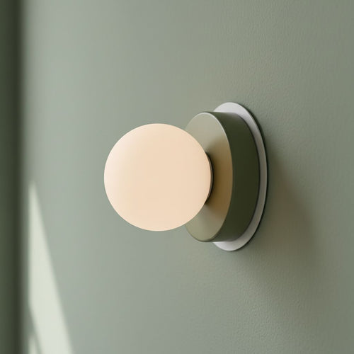 Mini Glass Globe Wall Sconce