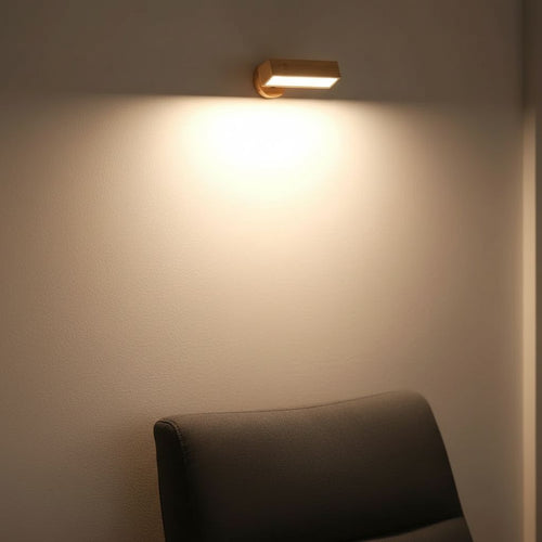 Cordless Wood Wall Sconce